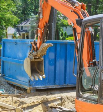 Contenedores de materiales de construcción para obras y reformas