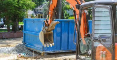 Contenedores de materiales de construcción para obras y reformas